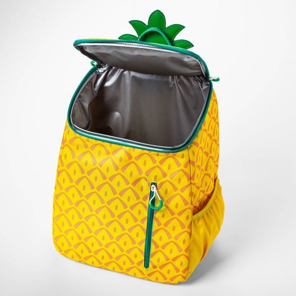 Sun Squad Pineapple Backpack Cooler Insulated Liner 20-can Target RARE HTF NEW