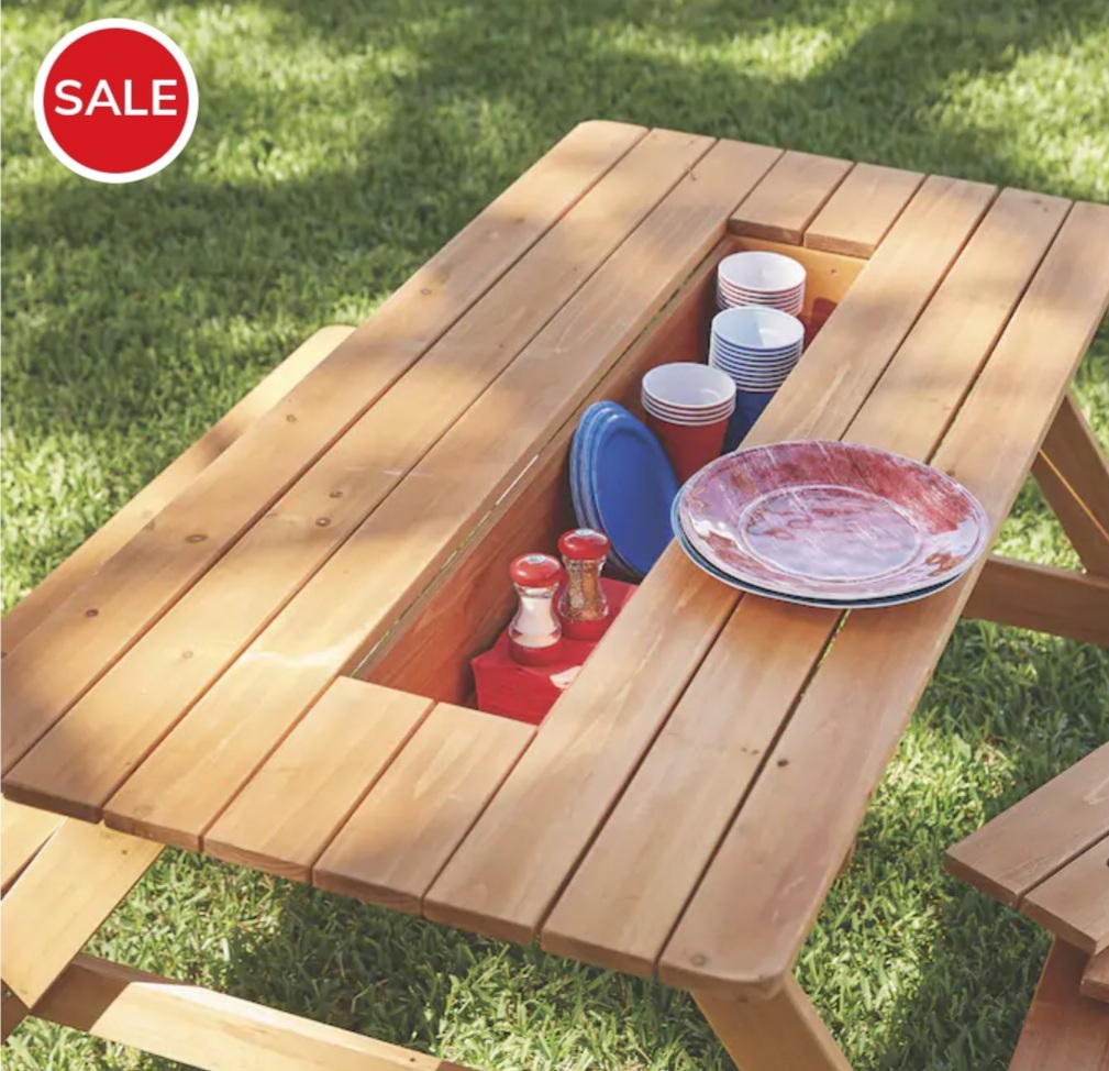 picnic-table-with-trough-1024x576 Сделай стол для пинкника своими руками