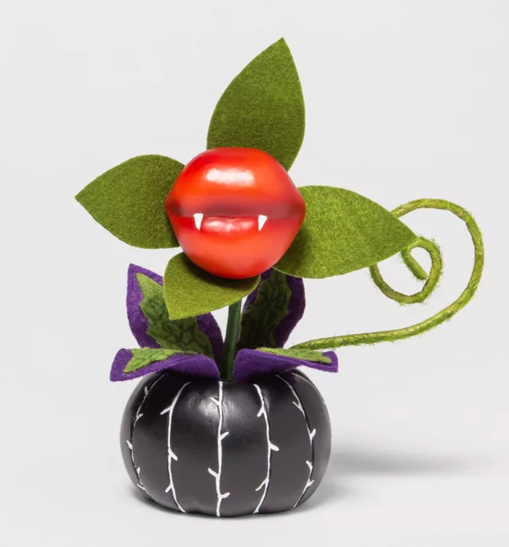 Target's Ghoulish Garden Kiss of Death Faux Halloween Creepy Plant Succulent Black