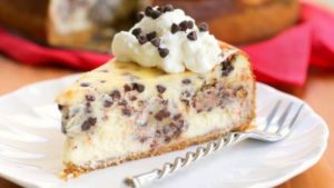 Chocolate chip cookie dough cheesecake
