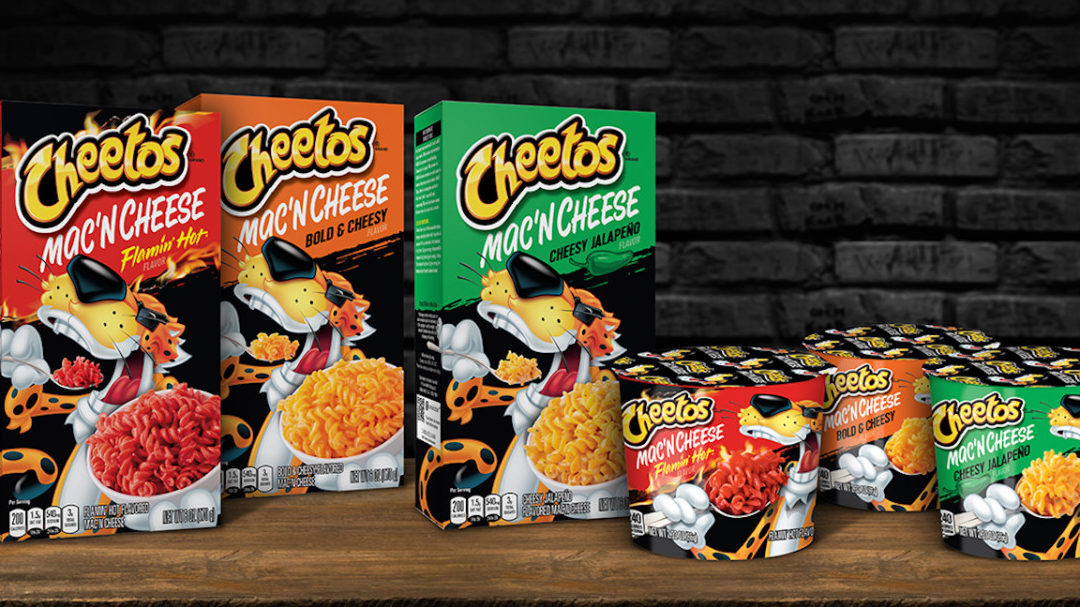 packages of Cheetos Mac 'n Cheese