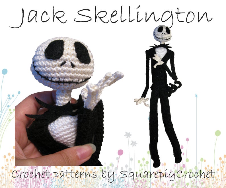 Crochet all of the 'Nightmare Before Christmas' characters with these