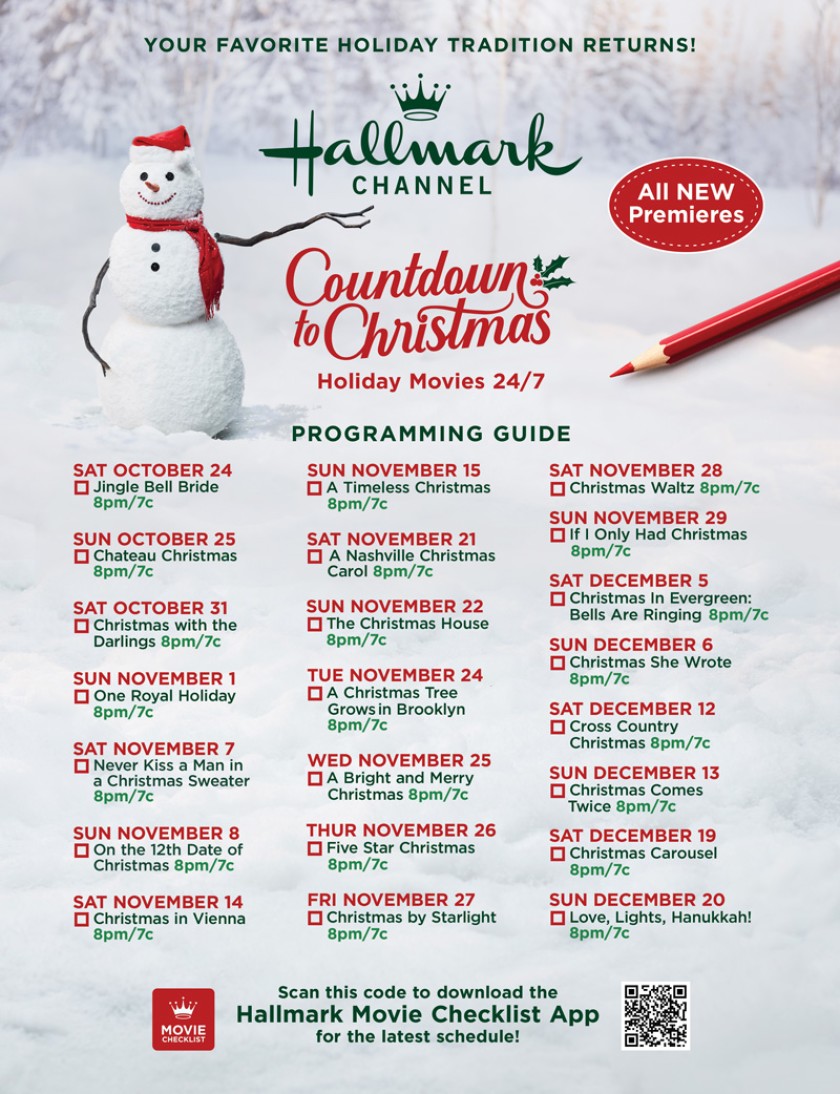Hallmark Released Its ‘Countdown To Christmas’ Holiday Movie Schedule