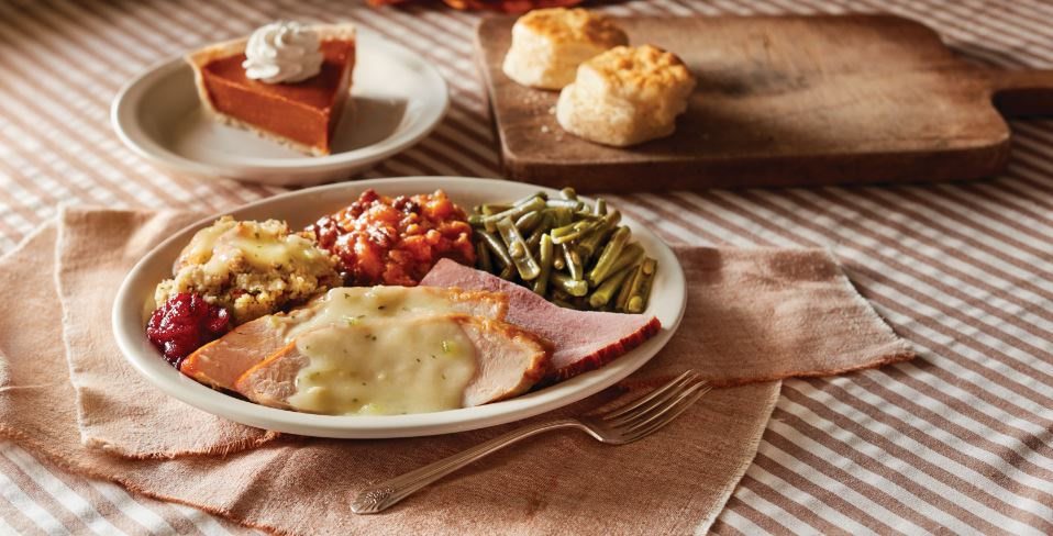 You can get an entire heat-and-serve Thanksgiving dinner from Cracker ...