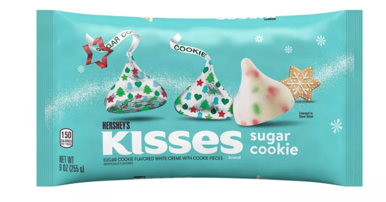 bag of hershey sugar cookie kisses