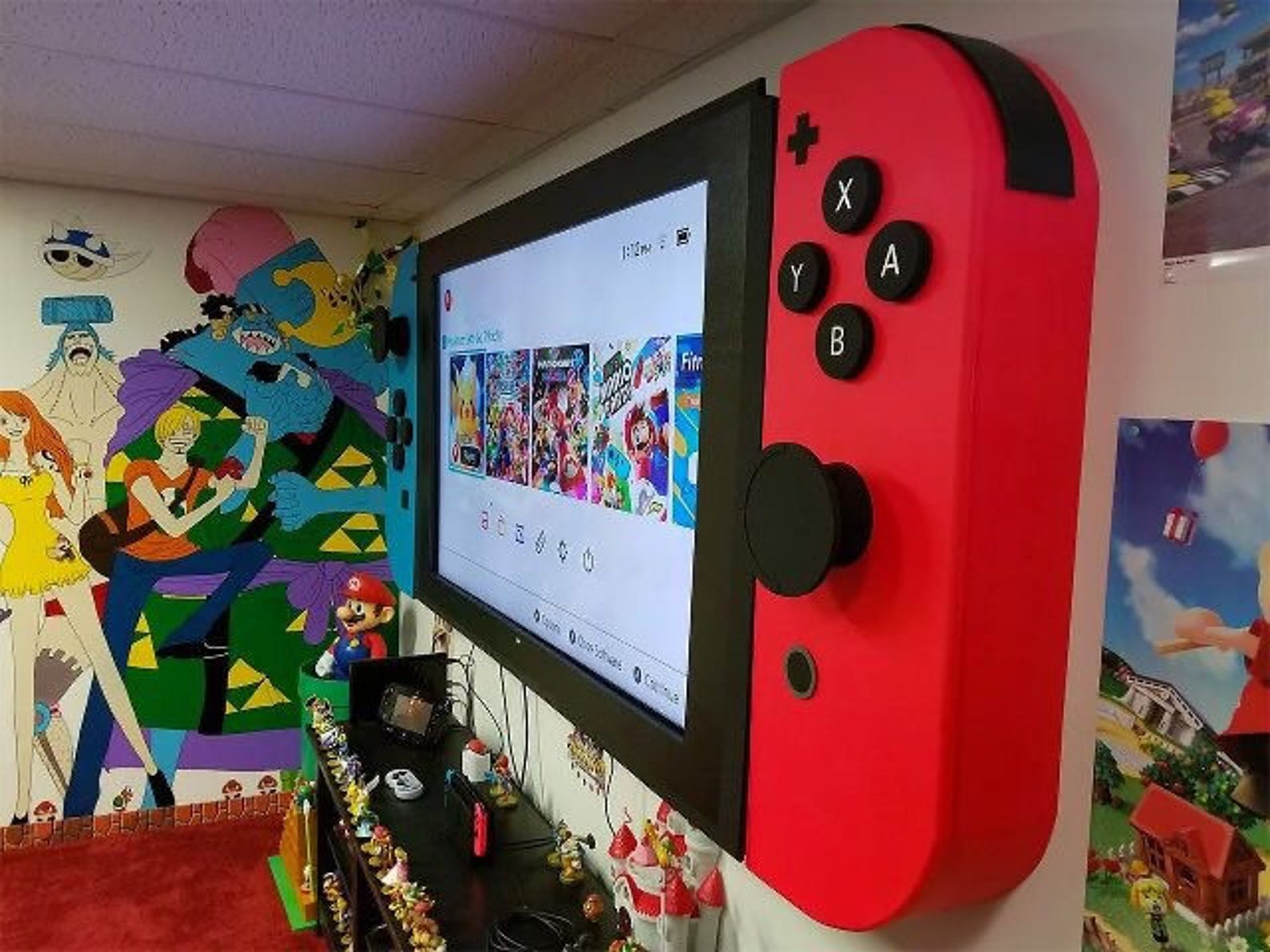 Shelving Unit Makes TV Look Like A Nintendo Switch - Simplemost