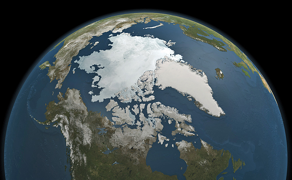 Sea ice at the North Pole