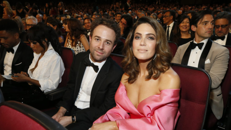 Mandy Moore and Taylor Goldsmith at Emmy Awards
