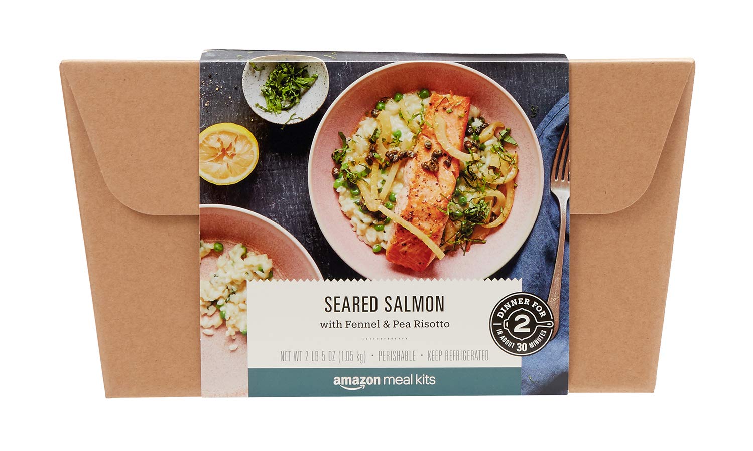 Amazon Meal Kit seared salmon