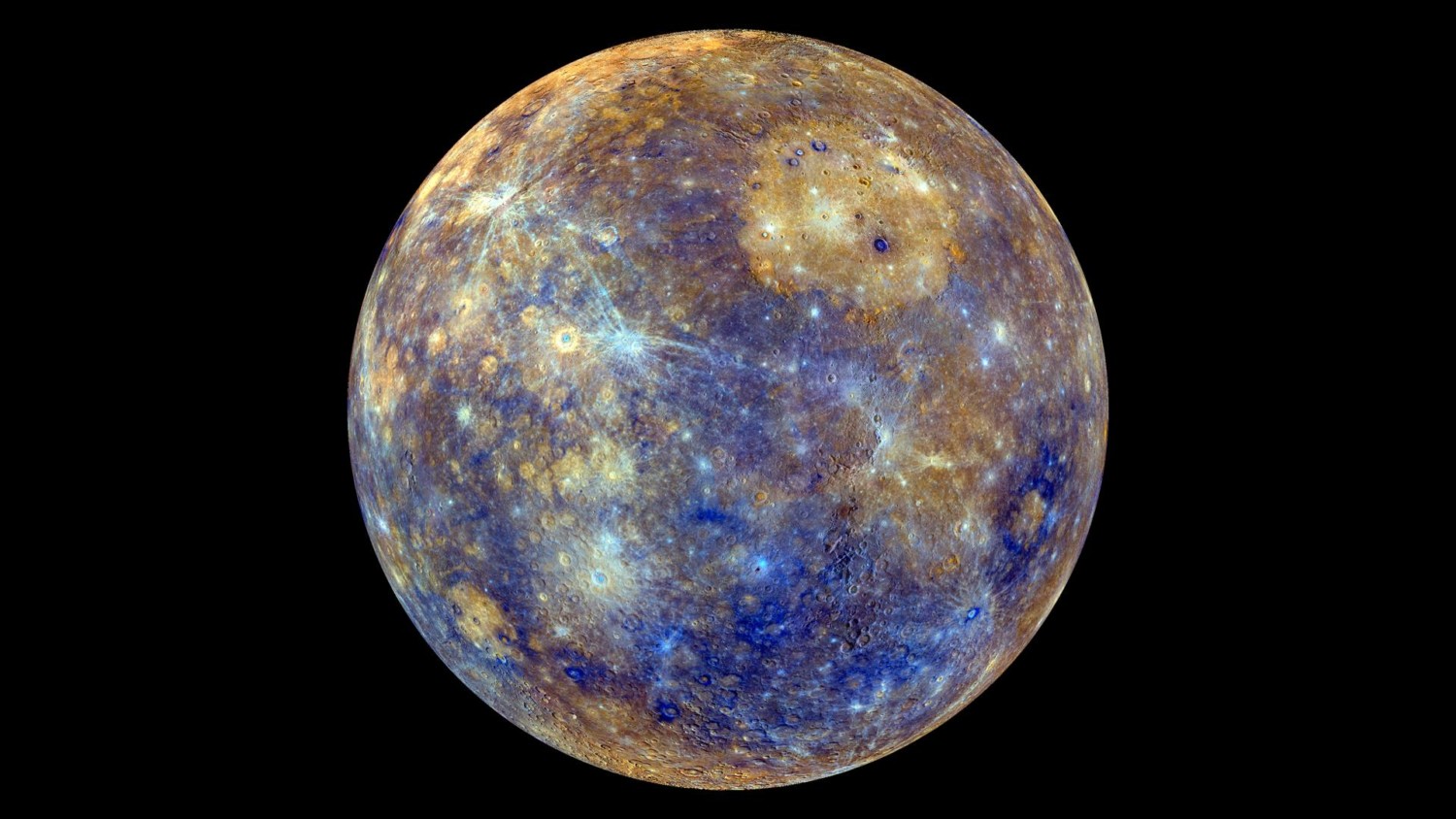 A colorful image of Mercury