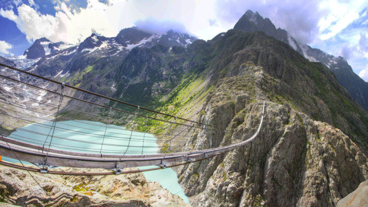 scariest bridges in the world - Trift Hanging Bridge