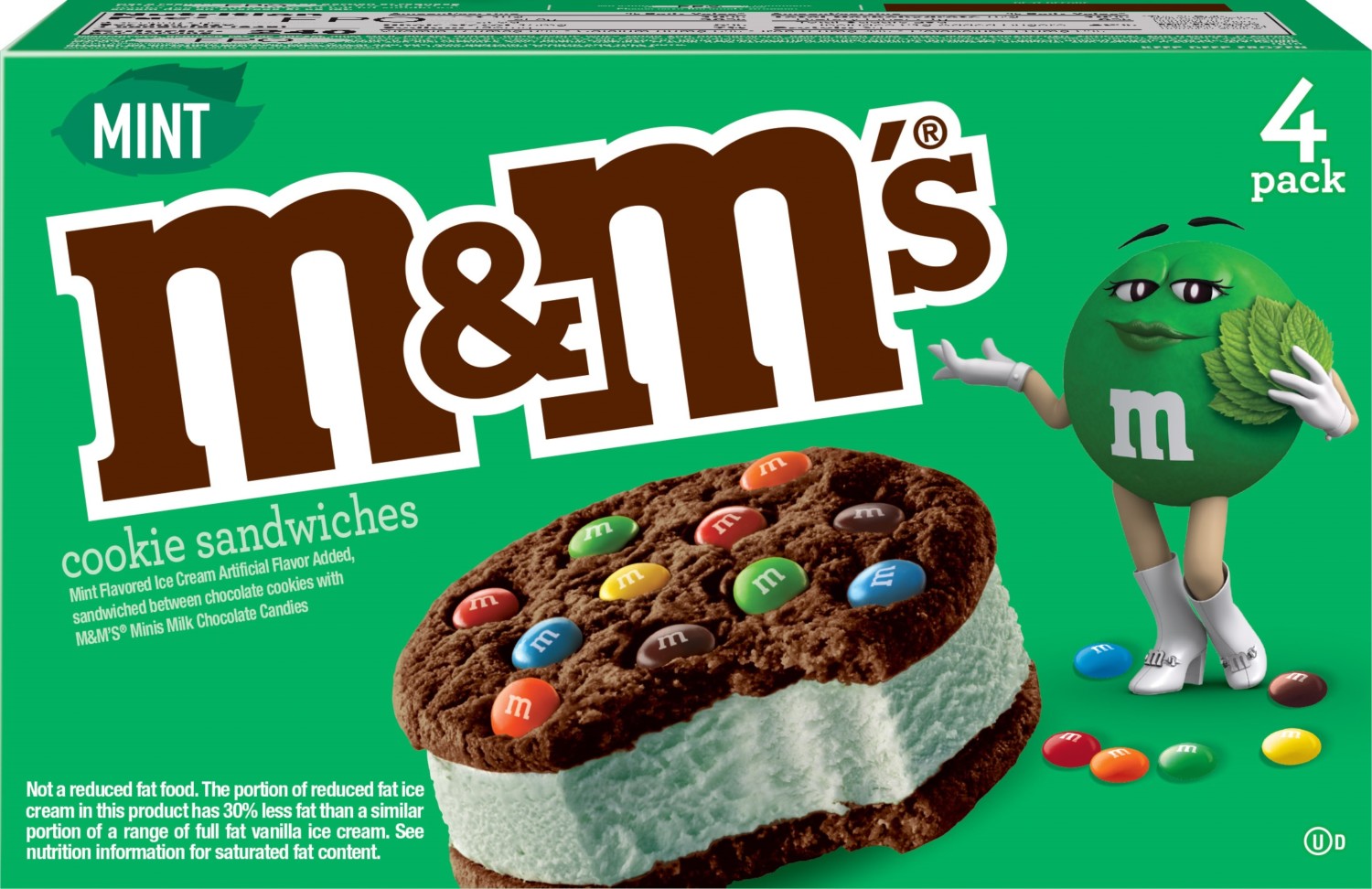 M&M's Mint Cookie Sandwiches
