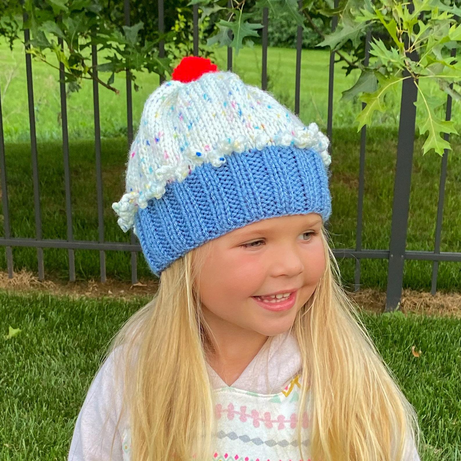 Child girls handmade crochet cupcake hat Accessories Hats & Caps Fascinators & Mini Hats 