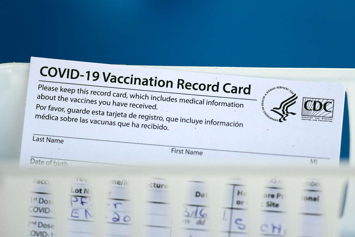 COVID-19 vaccine card