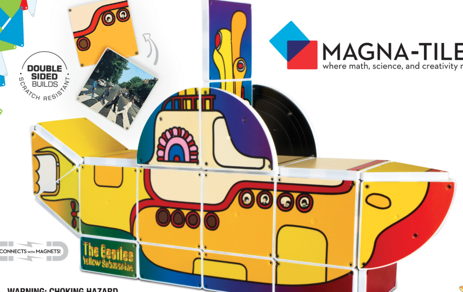 Yellow Submarine Beatles magna-tiles kit