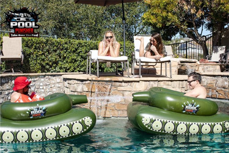 Pool Punisher inflatable tank float
