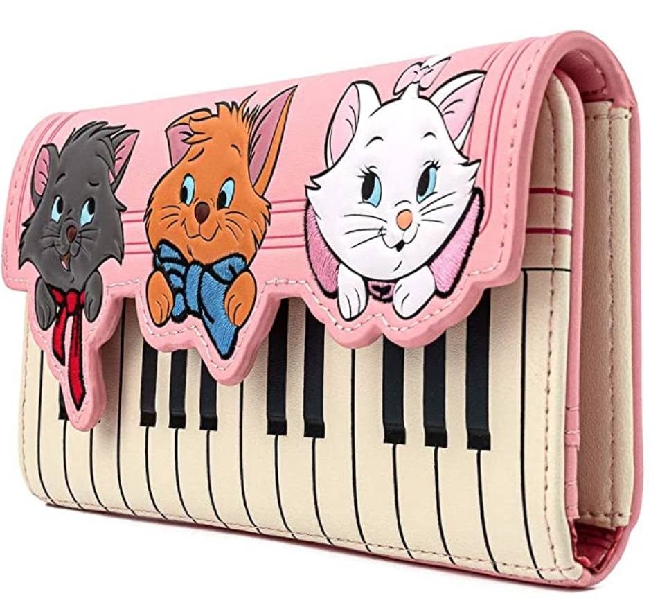 Disney Parks Loungefly Aristocats Cats Marie Berlioz Toulouse Clutch Wallet NEW