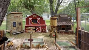Wild West town for chickens