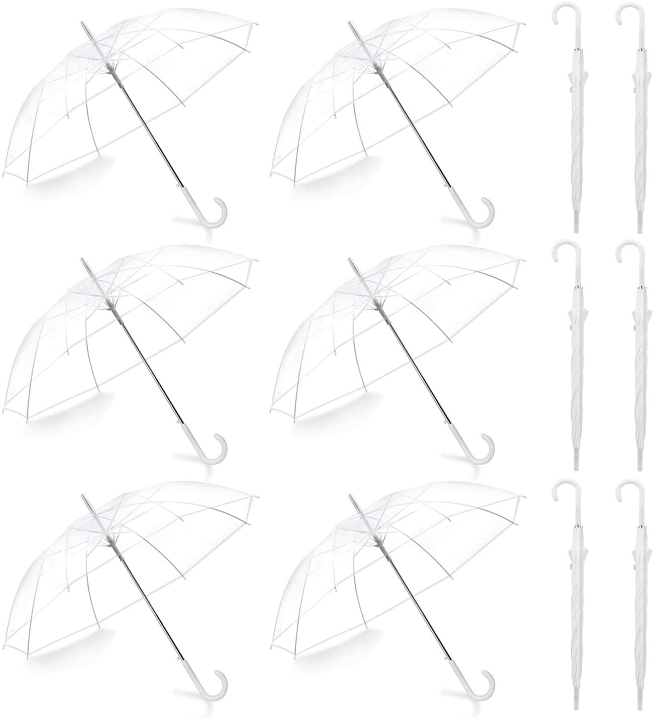 Прозрачные зонтики 12 шт. на Amazon