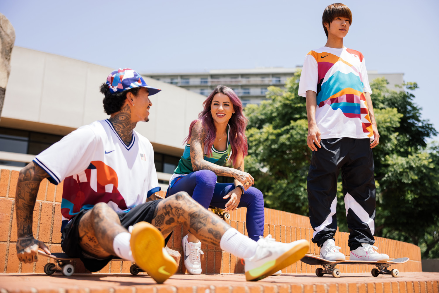 Nike's colorful Olympic skateboarding uniforms