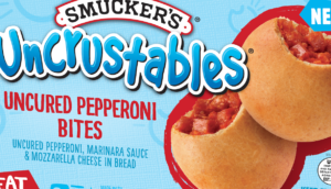 Uncrustables uncured pepperoni bites packaging