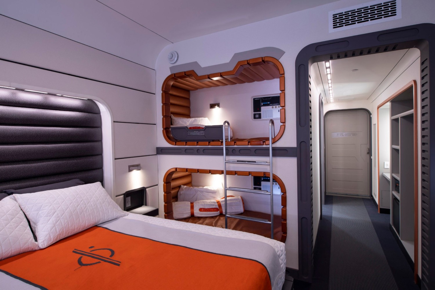 Mock-Up Cabin for Star Wars: Galactic Starcruiser hotel