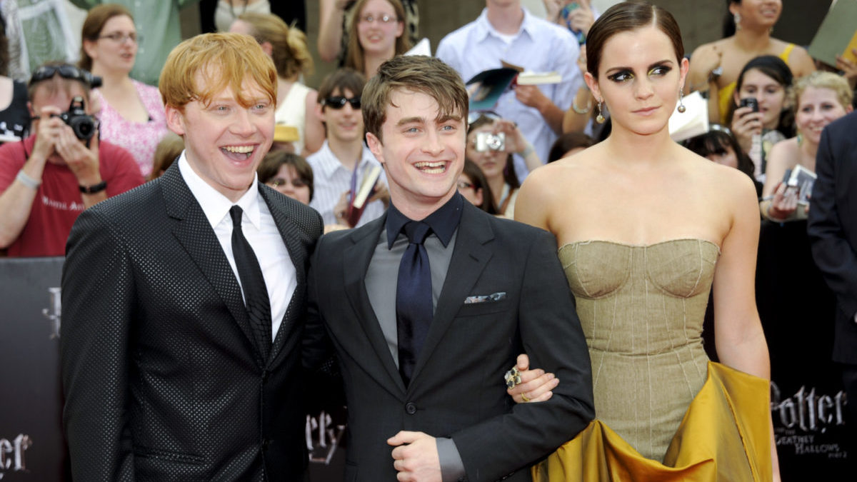 Harry Potter cast: Rupert Grint, Daniel Radcliffe, Emma Watson