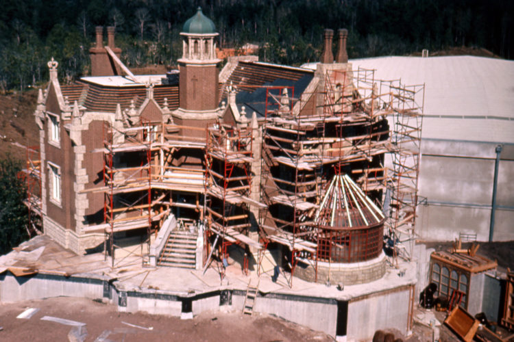 Haunted Mansion Under Construction at Magic Kingdom Park Disney World