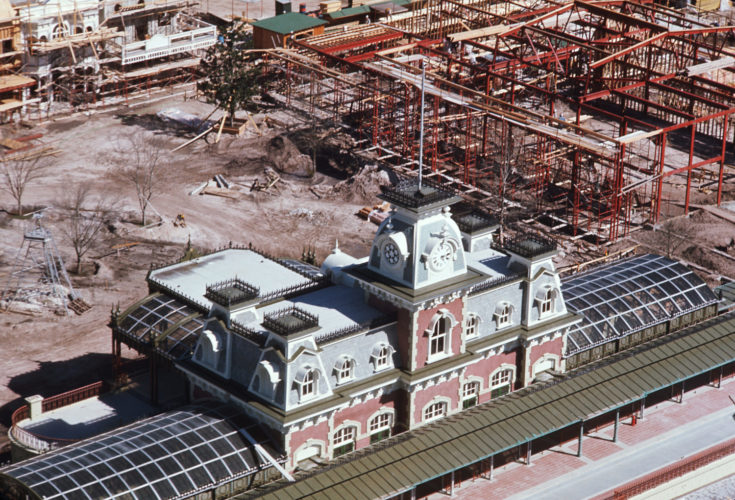 Main Street, U.S.A. Under Construction at Magic Kingdom Park Disney World