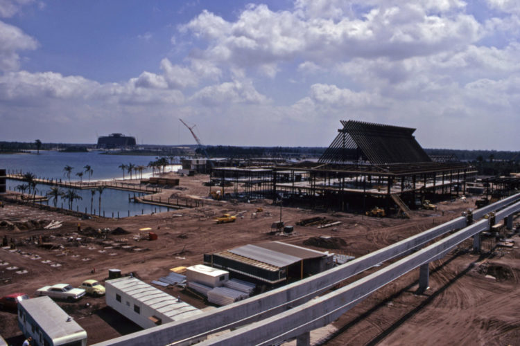 Disney's Polynesian Village Resort Under Construction Disney World