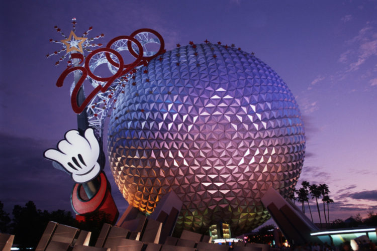 Spaceship Earth Millennium Decor at EPCOT Disney World
