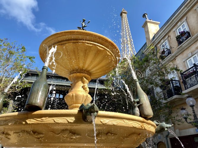 Remy's Ratatouille Adventure Fountain Disney