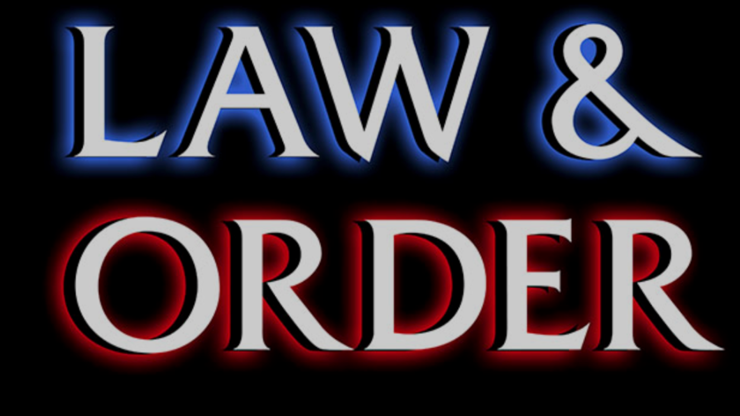 "Law and Order" opening graphic