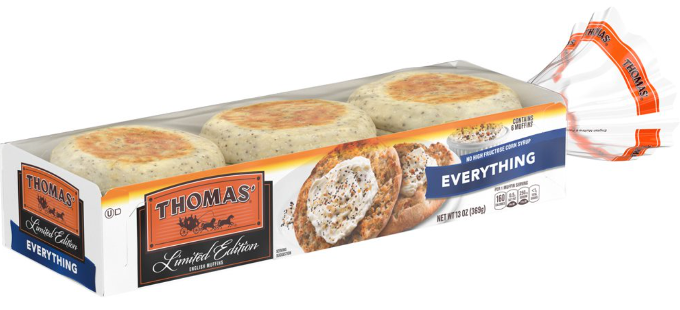 Thomas' everything English muffins