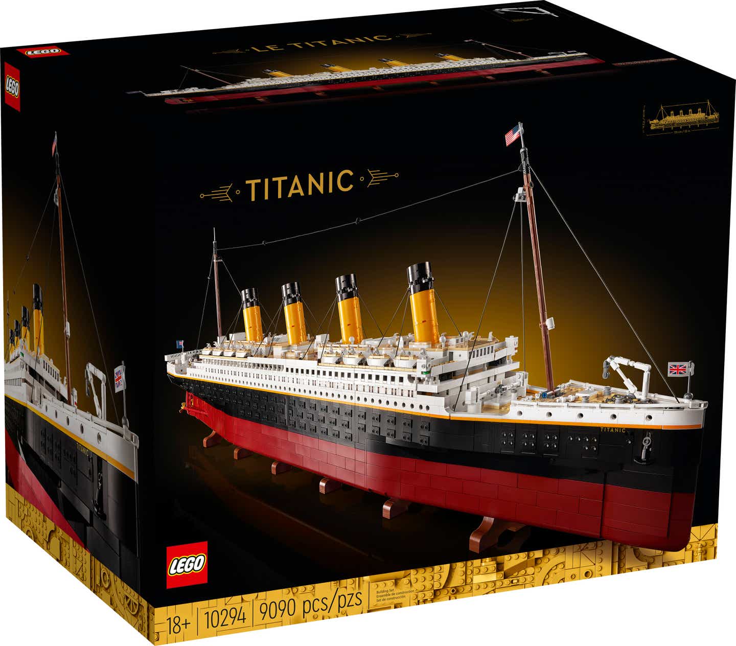 Titanic lego set in box