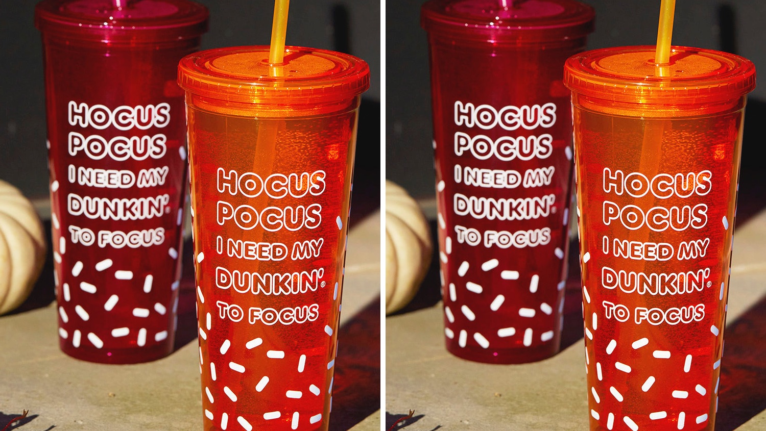 Dunkin Hocus Pocus tumblers