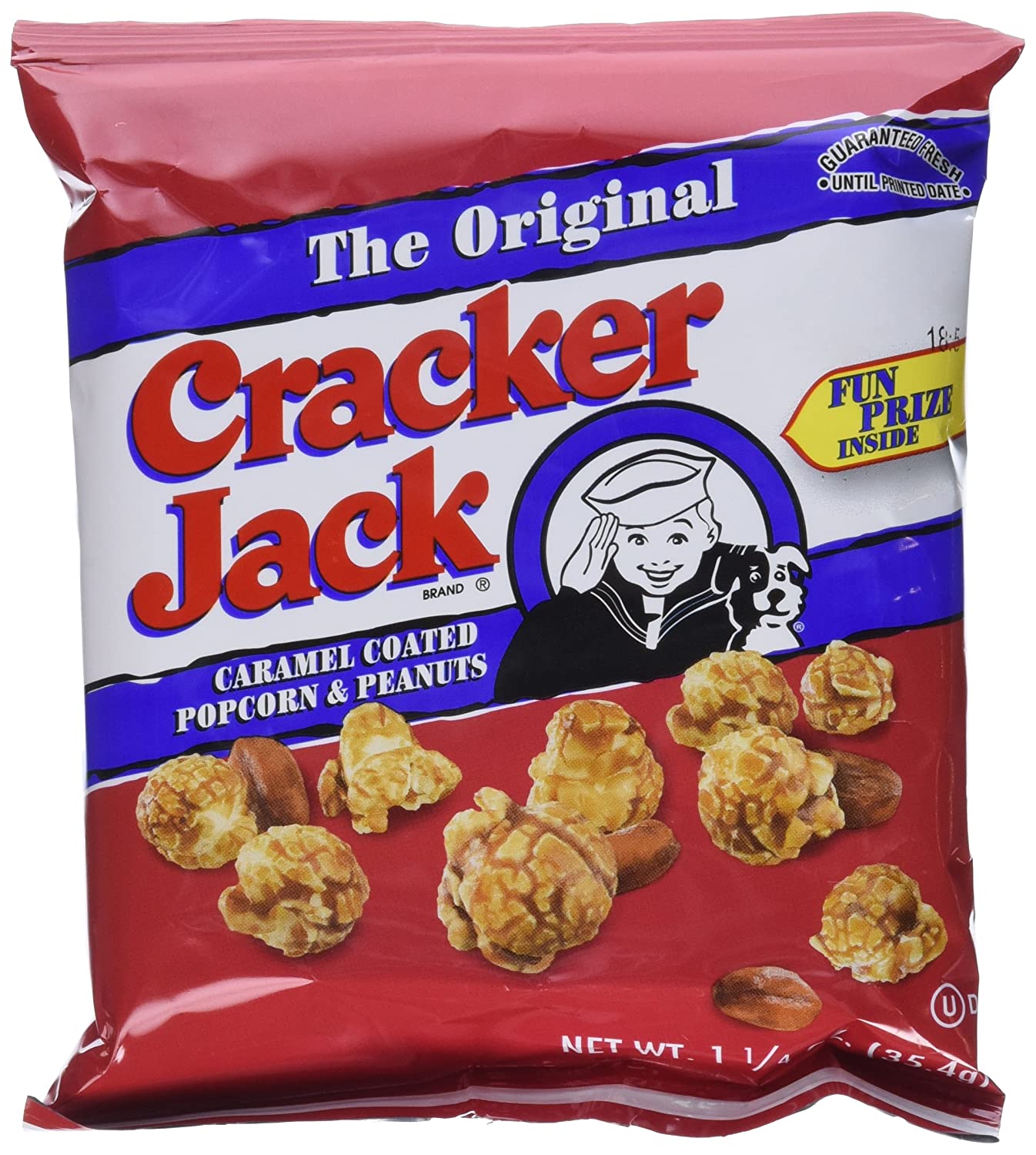 Cracker Jack popcorn snack bag