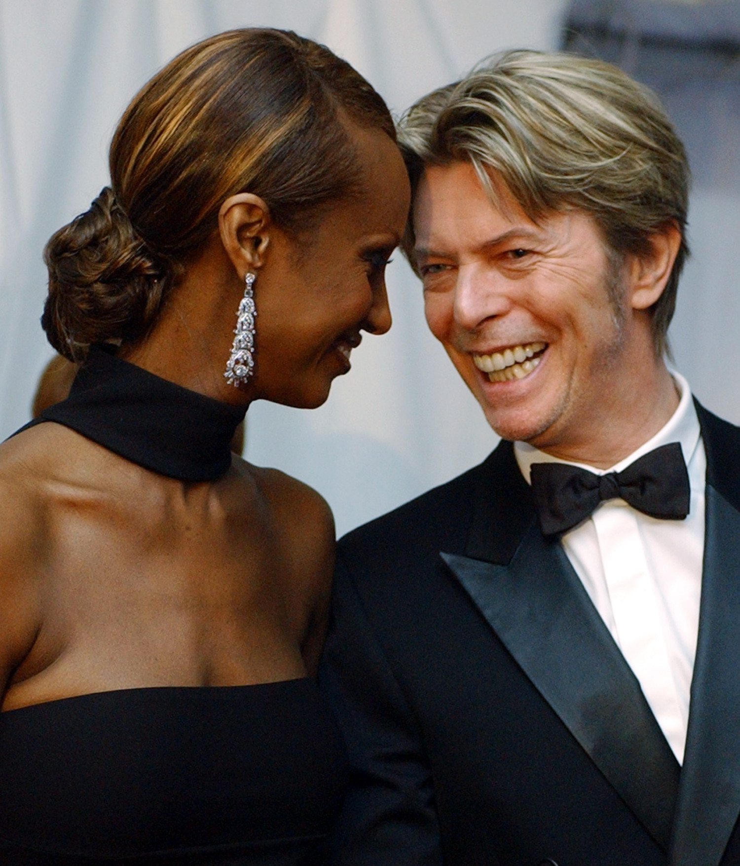 Iman and husband David Bowie in 2002