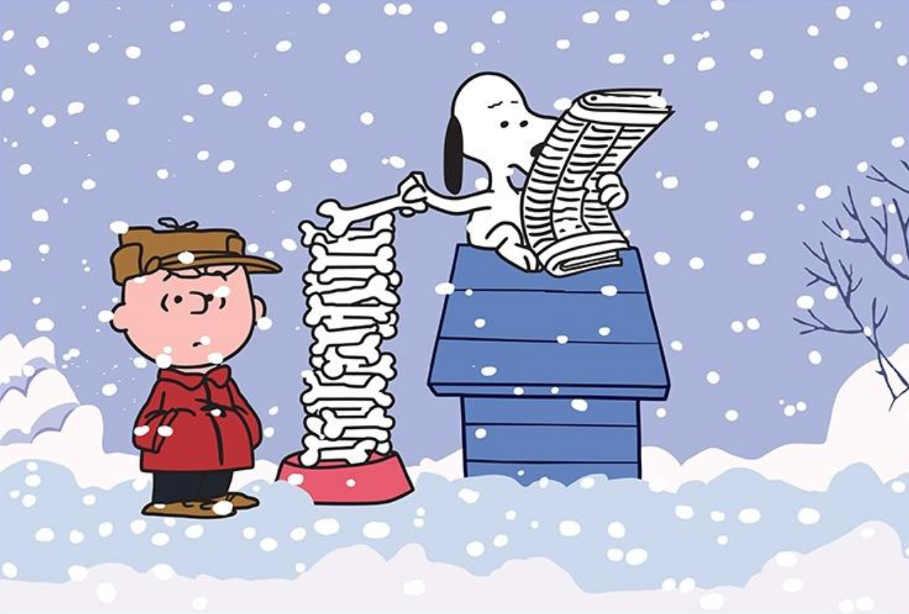 Scene with Snoopy from Charlie Brown Christmas