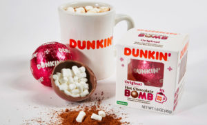 Dunkin' hot chocolate bombs for holidays 2021