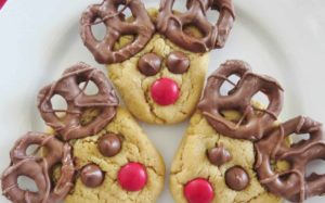 Christmas reindeer cookies