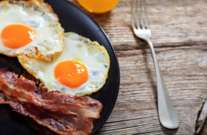 spanish fried eggs and bacon