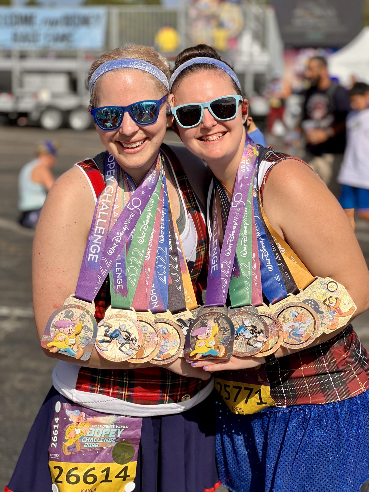 Apryl Tidd and Kayla Swope Walt Disney World Marathon