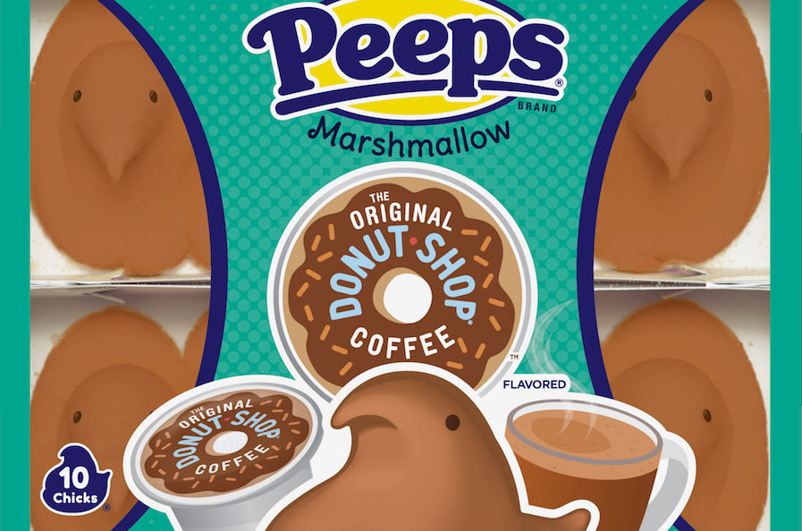 New donut shop coffee-flavored Peeps for Easter