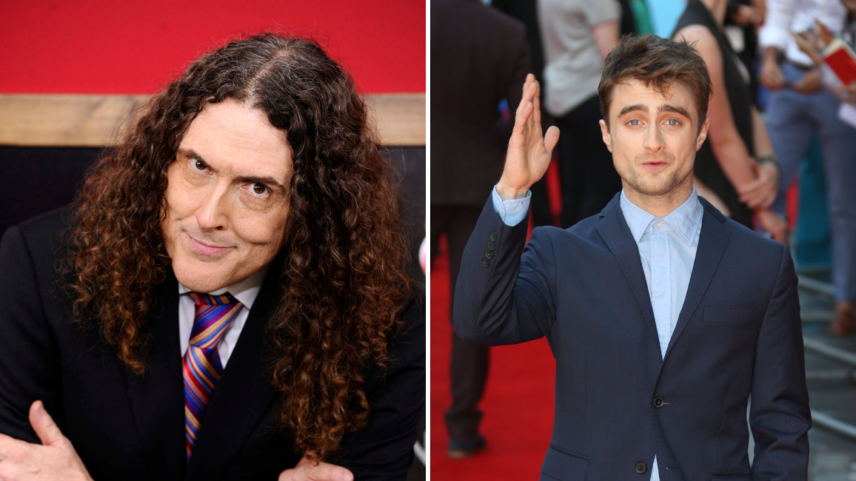 Weird Al Yankovic, Daniel Radcliffe shown in separate photos