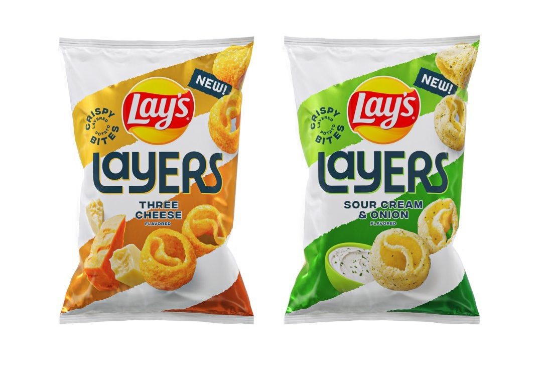 2 bags of Lay's Layers chips are shown.