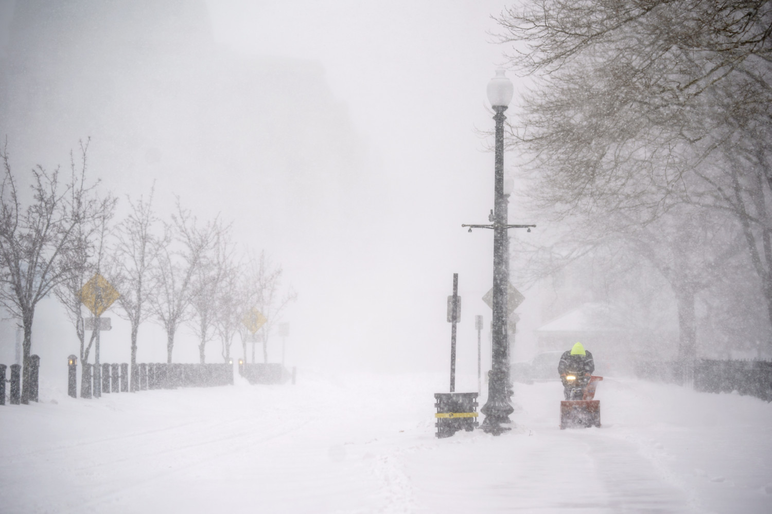 Winter weather in Providence, Rhode Island, Jan. 29, 2022