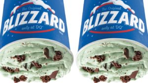 DQ's mint brownie Blizzard