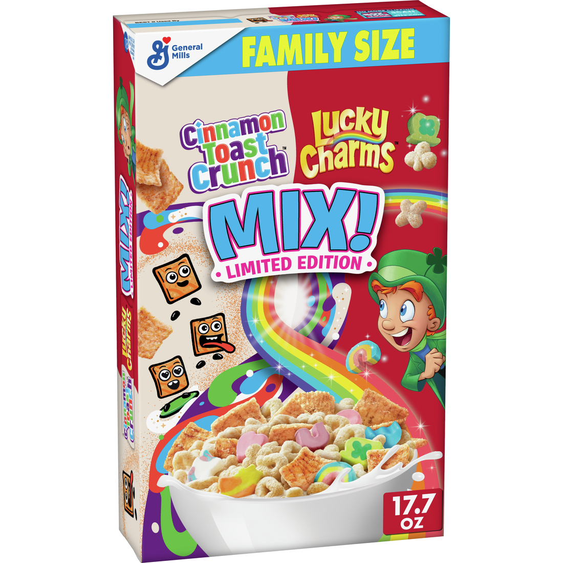 General Mills Cinnamon Toast Crunch/Lucky Charms Mix Limited