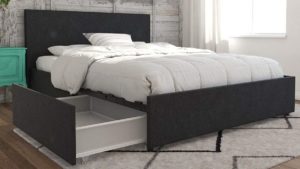 Storage bed with drawers for small spaces
